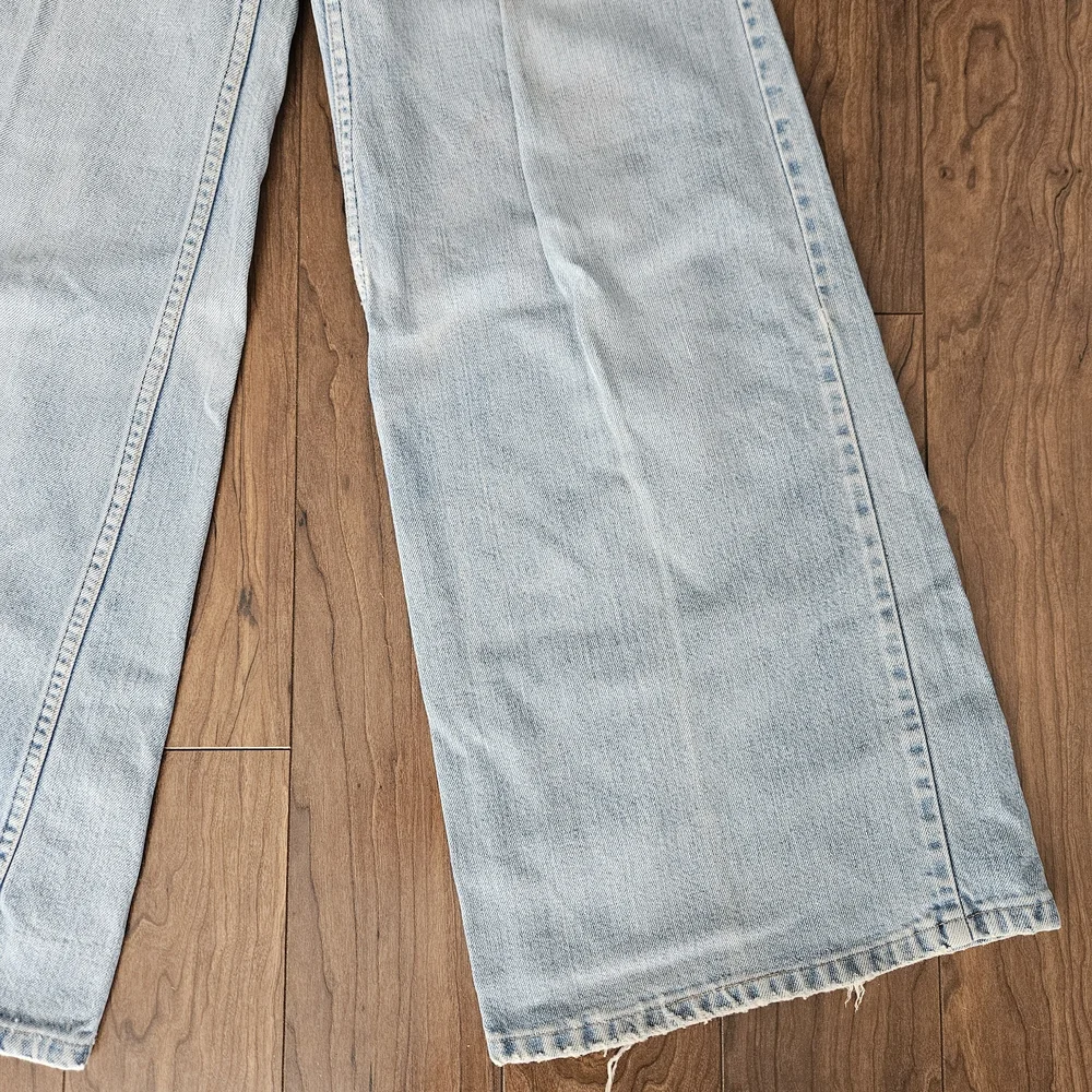Light Blue Wide Leg Jeans - Picture 4 of 8